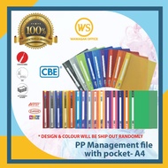A4 Management File A4 PVC File (Matted Cover) / Document Holder / Fail Plastik / Fail Folder