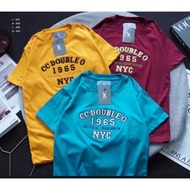 New Short-Sleeved T-Shirt Male And Female Embossed Embroidery-CC-OO Label Work NO.80 (S M L XL) Cott