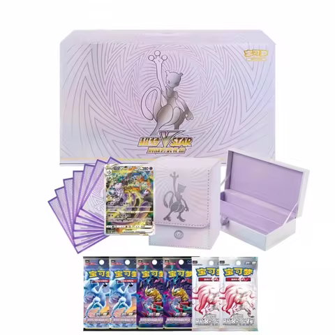 Hot Salegenuine Pkm Trading Ptcg Cards Game Simplified Chinese 8.0 Charizard Vstar Mewtwo Collection