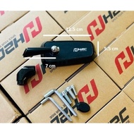 1PC 100% ORIGINAL H2C FULL ALUMINUM SIDE MIRROR REARVIEW MIRROR H2C SHORT LEG MIRROR UNIERVSAL XMAX 