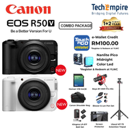 Canon EOS R50 V R50V Body / Canon EOS R50V with 14-30mm Lens Kit (RF-S14-30mm F4-6.3 IS STM PZ) NEW 