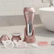 Women’s Cordless Grooming Kit: 3-in-1 Electric Shaver, Epilator and Painless Leg Trimmer