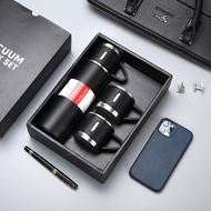 (8 STORE) 304 Stainless Steel High Quality 500ml Thermos Bottle Flask Business Tea Cup Gift Set Term