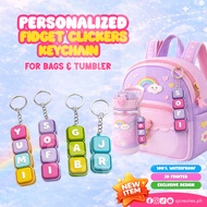Personalized Keyboard Clicker Keychain | Pastel Clicker Keyboard