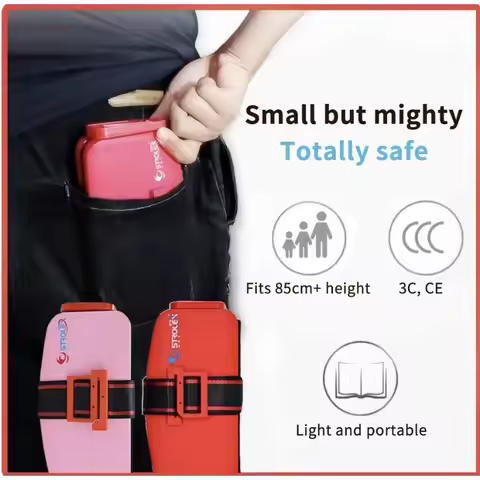 Mifold Portable Baby Car Seat Safety Cushion Travel Pocket Foldable Child Car Safety Seats Harness T