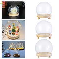 MIOSHOP Glass cloche Home Decor Fairy Lights Glass Vase Terrarium Jar Transparent Bottle Flower Storage box