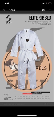 Shift taekwondo uniform PTA official with free belt