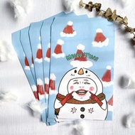 聖誕雪寶 / 中包裝袋 紙袋 信封 5入