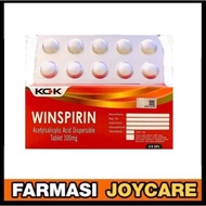 Winspirin Acetylsalicylic Acid 300mg Dispersible Tablet 30's ( Exp: February 2026) Aspirin Bayer