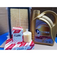 TOYOTA CAMRY 2.5 HYBRID ACV50 OIL FILTER + AIR FILTER + KOYOMA 15W40 MINERAL ENGINE OIL
