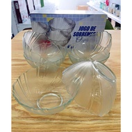 BW6-555 MIGI Glass small bowls, rice bowls, dessert salad bowls, diamond bowls, (1PC/6PCS SET)