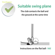 [fireflowerM] Golf Flat Ball Swing Practice Golf Balls Portable Flat Golf Balls Lightweight Golf Tra