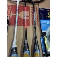 Apacs Badminton Racket New Edge Saber 100 Grip 4U G1 Strong 35 Lbs Ori Original