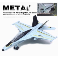 F-18 Diecast Alloy Fighter Aircraft Miniature 1:72 Scale + Lights & Pull Back | Fighter Jet Model Ch