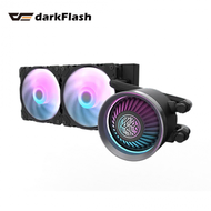darkFlash Nebula DN240 ARGB 黑 (240mm/圖騰鏡面+智慧轉速調節冷頭/風扇免接線鏈扣接頭/ARGB燈光/12cm風扇*2/三年保固)