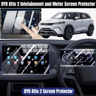 BYD Atto 2 Infotainment and Meter Screen Tempered Glass Screen Protector BYD Atto 2 Car Accessories 