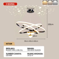Lampu Gantung LED Minimalis Cincin Tunggal Lampu Hias Ruang Tamu Mewah Lampu Langit-langit Lingkaran