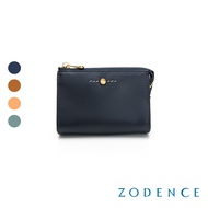 ZODENCE FLIP Double Sided Cowhide Zipper Coin Purse