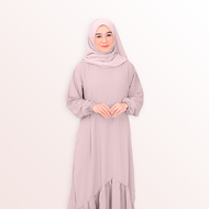 Gamis Polos Basic Syari Termurah Dress Muslim Bahan Morena Wanita Premium Busui - Nara Rafanda
