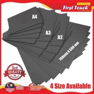 Black Mounting Board Black Card Modeling Board Mounting Board Black Board hitam kad board - A4 / A3 