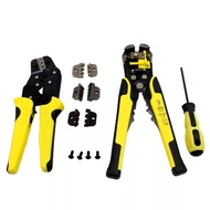 Scope0.1-6mm2Ratchet Adjustable Wire Stripper Crimping Tool Set Wire Terminal Combination Kit Wire S