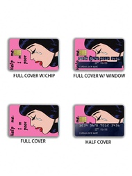 4pcs Assorted Stickers Set For Credit Card, Debit Card, Key Chain Cards And Business Cards, Applicab
