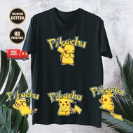 **READY STOCK** PIKACHU HD PRINTING T-SHIRT (UNISEX PREMIUM COTTON) 8*BIRTHDAY GIRT*COUPLE SHIRT