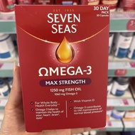 UK Seven seas Seven seas Fish Oil Enhanced Version Omega 3 High Concentration Deep Sea 30 Capsules 5
