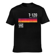 Summer Fashion Tee Vintage 80S Video Cassette Tape Vhs Cotton Men Tshirt