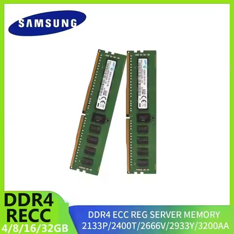 Samsung DDR4 32GB 16GB 8GB 4GB RECC Server Ram 3200 2933 2666 2400 2133MHz RECC 3200AA 2933Y 2666V 2