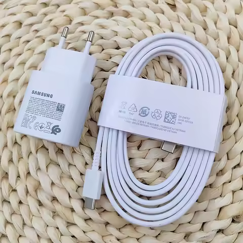 Samsung 25w Charger Super Fast Charge Adapter 1.8M Type C For Galaxy S25 S24 S23 S20 S21 S22 Plus No