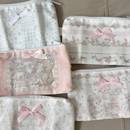 Mocorie - Ladionne Coquette Pencil Case Ribbon Coquette Pouch/ Coquette Rabbit Pencil Case Ribbon Or