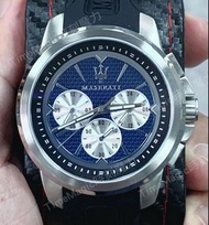 【時刻魔力】MASERATI 瑪莎拉蒂矽膠三眼計時手錶-SFIDA系列(R8851123002)