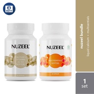 Nuzeel Bundle Set - Liquid Calcium With D3 K2 60s & Multisentials Softgel 60s | Health Supplement