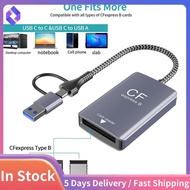 2 in 1 CF Express Type B Card Reader CF Express Card Reader Type B Adapter USB 3.2 10Gbps Portable C