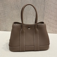 Hermes Mini Garden Party Etoupe大象灰 K刻