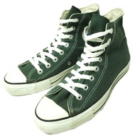 二手 CONVERSE 90 年代 ALL STAR HI 美國製造 復古 All Star US7 (25.5cm) 綠色帆布運動鞋 美國製造。
