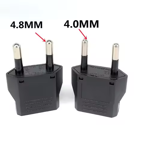 1-20pcs EU Euro KR Plug Adapter US to EU Plug Adapter Travel KR EU Adapter Electric EU KR Plug Conve