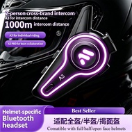 A3pro Motorcycle Bluetooth 5.4 Wireless Earphones Two person cross brand intercom waterproof helmet 