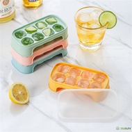 ⋛Ice Cube Mold Frozen Ice Cube Ice Maker Stackable Ice Cube Trays Household Homemade Ice Cream Popsicle Small Quick Freezer Ice Box