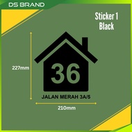 Custom Trash Bin Sticker Waterproof DS Brand M1