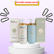 Bộ Dầu Gội Xả Biotin Collagen Voudioty Keratin x9 Phục Hồi Tóc Hư Tổn Chính hãng