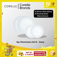 CORELLE 4pc Dinnerware Set B – Snow