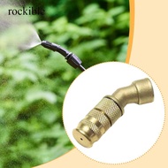 [rockible] Atomizing Sprayer Nozzle Brass Adjustable Misting Head High Pressure Garden Sprayer for A