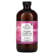 Heritage Store, Organic Castor Oil, 16 fl oz (473 ml)