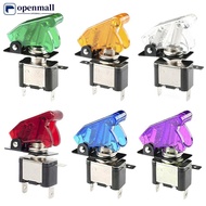 【OMALL】 DC 12V 20A Auto Car Boat Truck Illuminated With LED Toggle Switch Safety Aircraft Flip Up Co