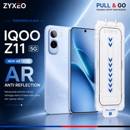 LAYAR Tempered Glass Zyxeo for IQOO Z11 5g - New AR Anti-Scratch Screen Protector with Installation 
