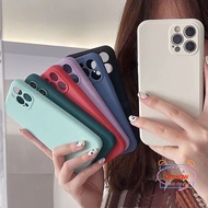 iPhone Case For iPhone 11 Pro Max X XS XR XS Max Silicone Matte Phone Case Candy Color Luxury Square