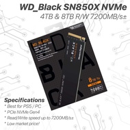Harga JACKPOTT WD_BLACK SN850X 4TB 8TB m.2 NVMe GEN4 PCIe SSD Best for PS5, PC and Hackintosh
