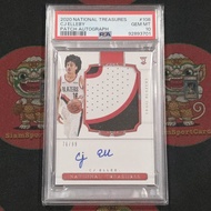 Card​Grade​ CJ Elleby​ RC 2020 National Treasures​ RPA 76/99 PSA 10​